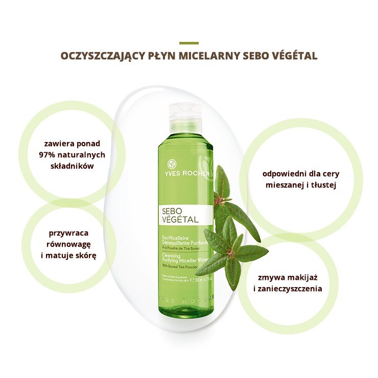 SẴN] Nước tẩy trang Yves Rocher Sebo Vegetal Cleansing Purifying Micellar  Water | Shopee Việt Nam