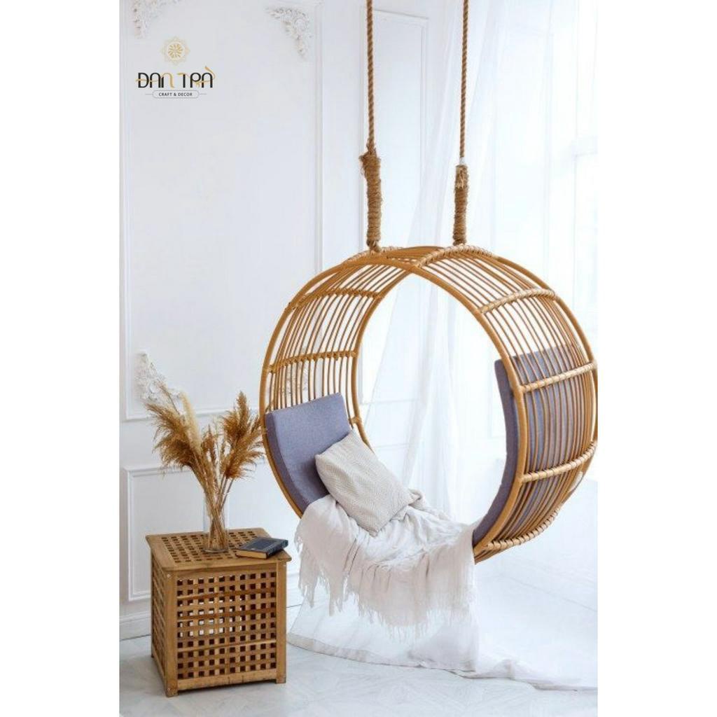 Xích Đu Tròn Quay, Xích Đu Mây Thư Giãn, XÍch Đu Mây Cao Cấp Rẻ, Ghế Treo Mây Tre, Ghế Mây ĐAN TRÀ, Nội thất Mây Tre Đan