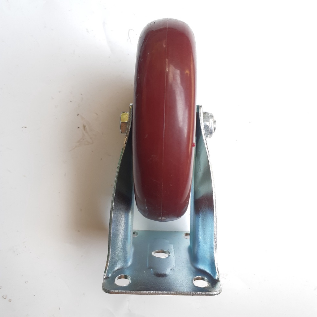 Combo bánh xe 12cm màu mận chín - MITUHOME, 2 xoay 360 độ, 1 đứng cố định