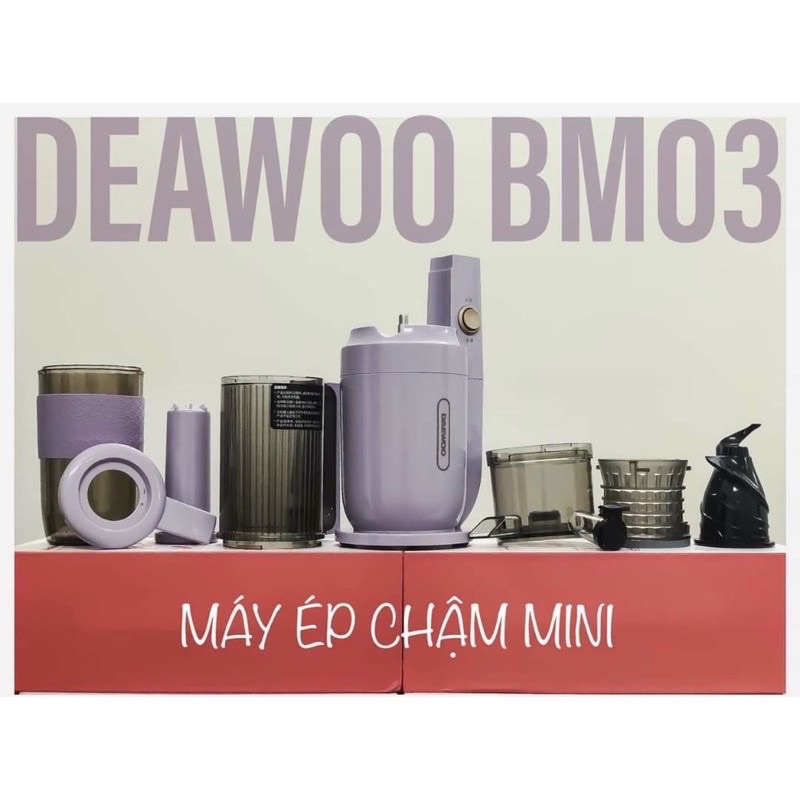 [Mã 33ELSALE hoàn 7% đơn 300K] Máy ép chậm Daewoo....Máy ép mini siêu sang chảnh.