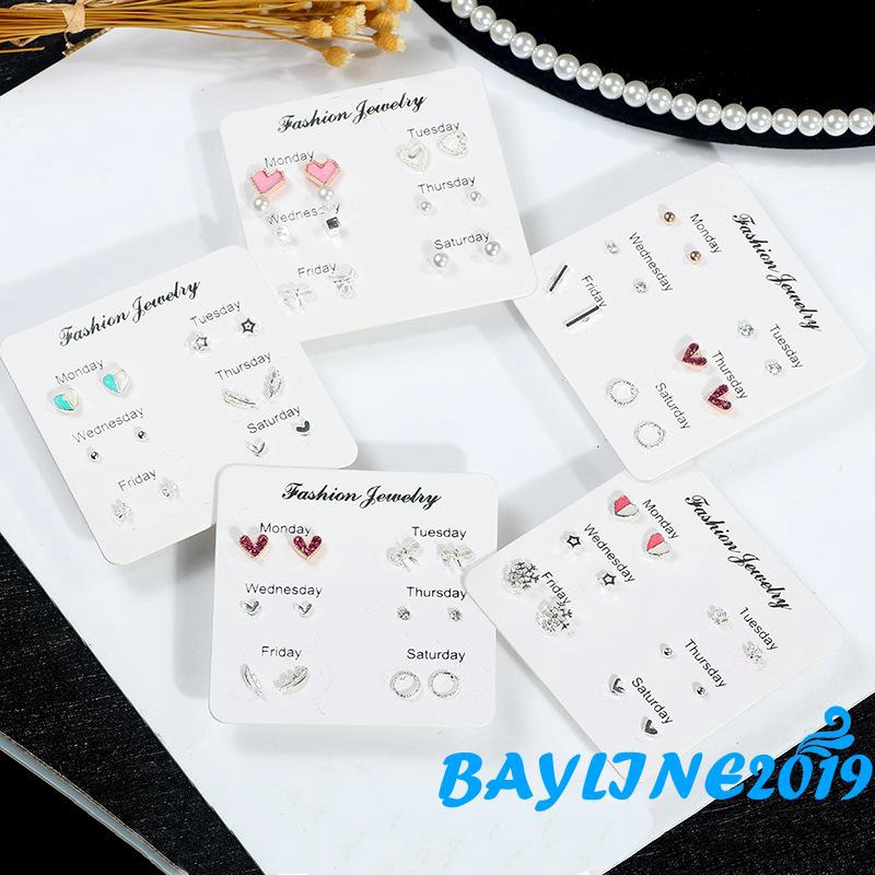 Khuyên tai hình bông hoa đính đá phong cách thanh lịch dành cho nữ