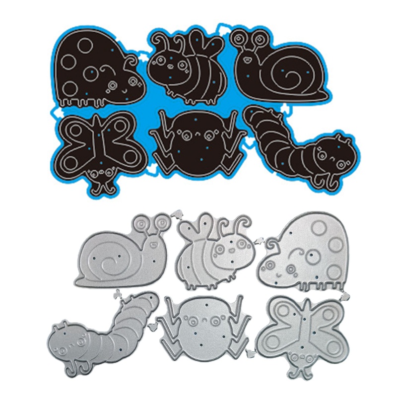 Khuôn Cắt Giấy Làm Từ Thép Carbon Hình Bọ Rùa Hoạt Hình Trang Trí Scrapbook