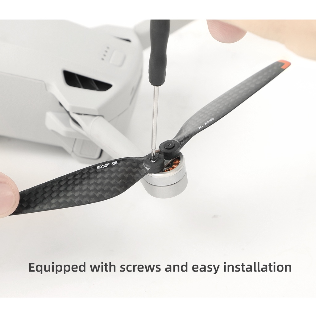 Cánh Quạt Cứng Bằng Sợi Carbon 6030F Trọng Lượng Nhẹ Và Bền Có Thể Gập Lại Cho DJI Mini 3 Pro