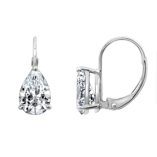 [Gemour] Bông tai nữ giọt nước rơi bạc Ý Silver 925 mạ Platinum đá CZ cubic zirconia hoa tai đẹp tặng mẹ & người yêu