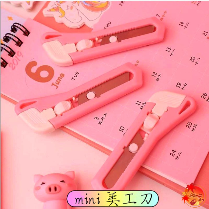 Dao rọc giấy mini AOBA PINKY tiện dụng