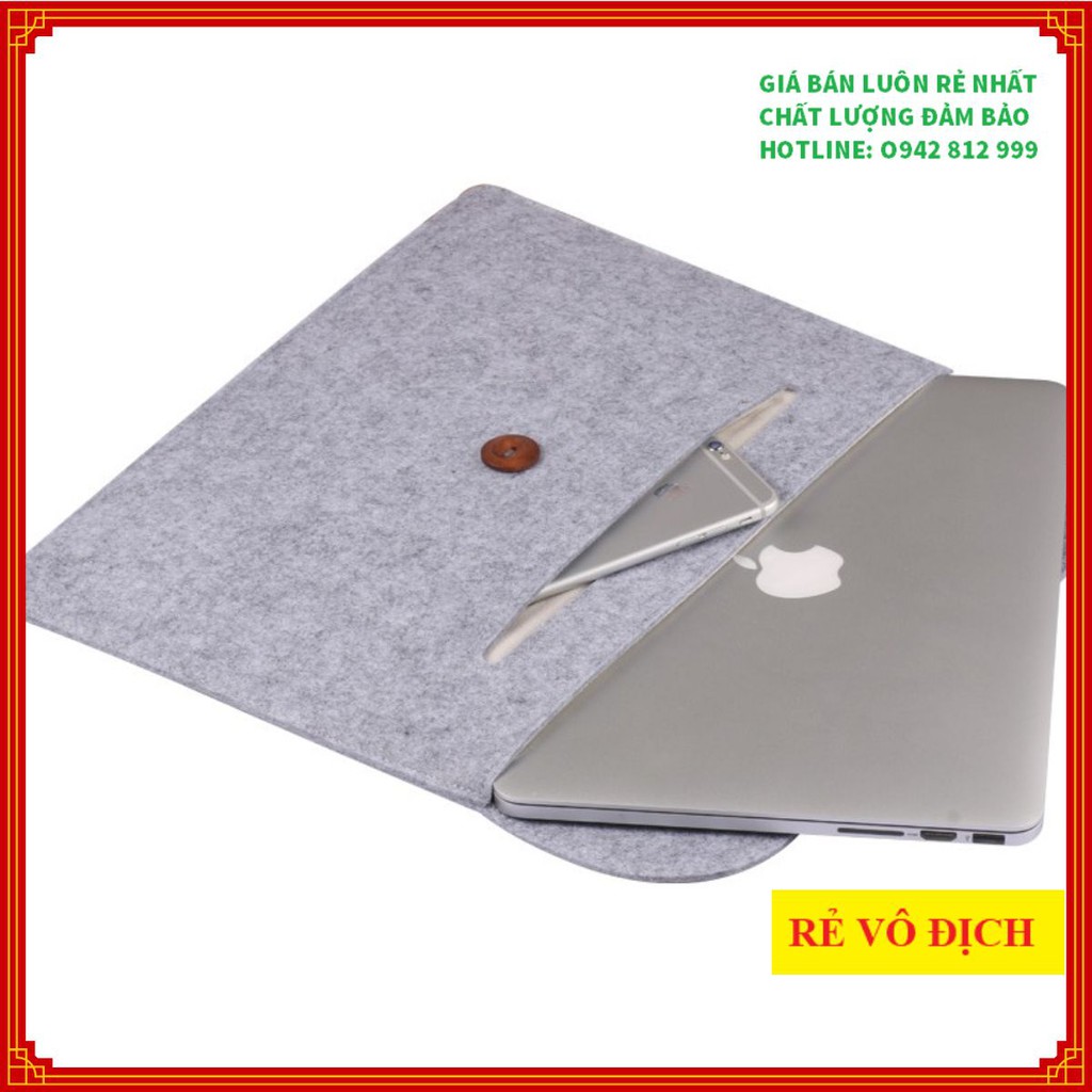Túi Nỉ Đựng Chống Sốc Macbook, Laptop, iPad Độc Đáo, Nhiều Size Nhiều Màu