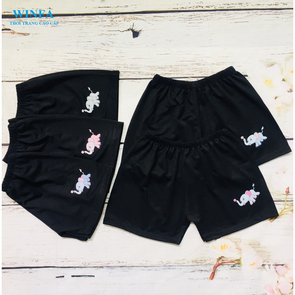Combo 3 quần thun bé trai màu đen từ 3-39kg - quần thun trẻ em, 100% cotton co giãn - mặc ở nhà, đi chơi - in hình