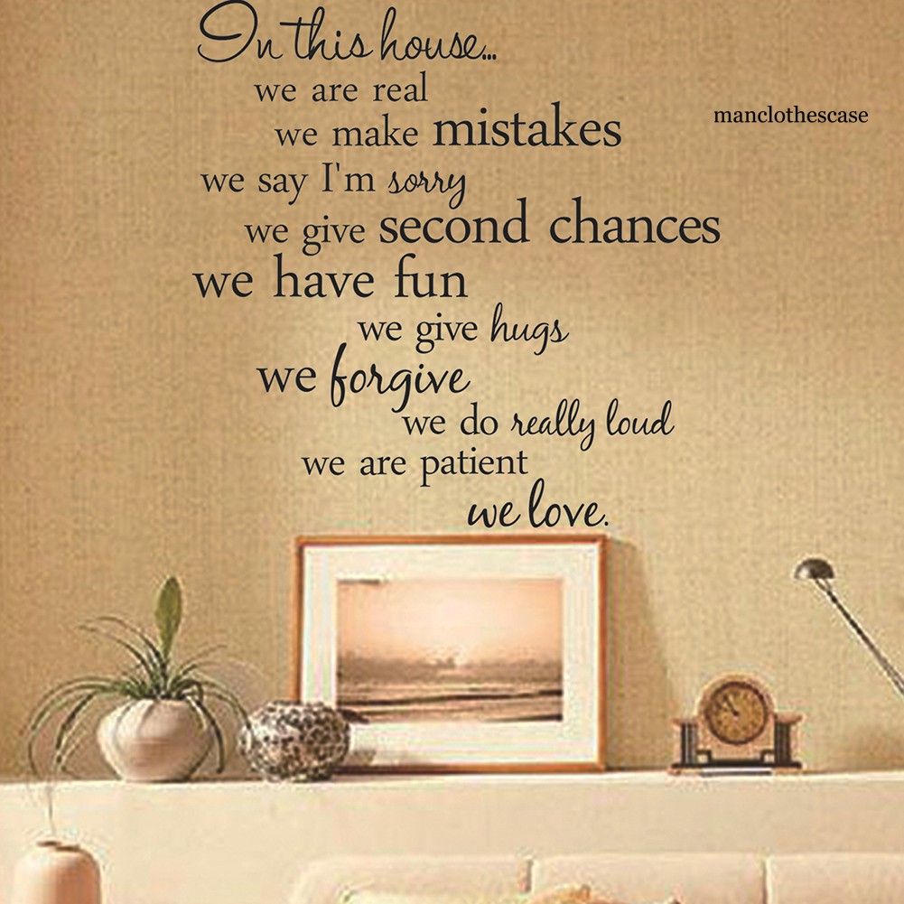 Miếng Dán Tường Trang Trí In Chữ In This House