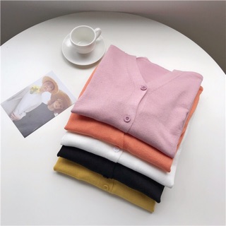 Áo Khoác Len Mỏng Tay Dài