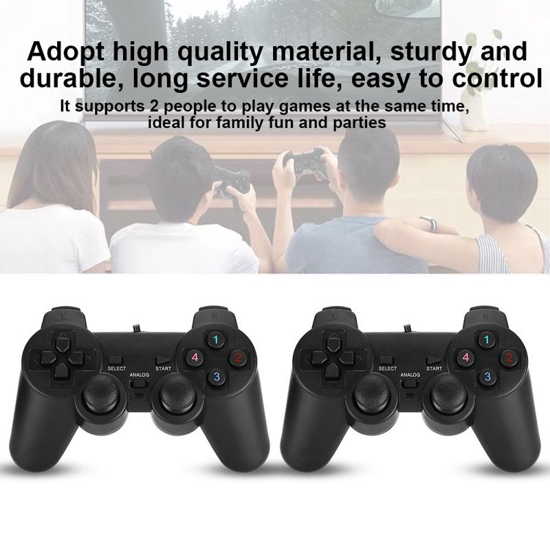 208-2 USB Vibration Double Action Gamepad Game Controller Joystick for PC Computer