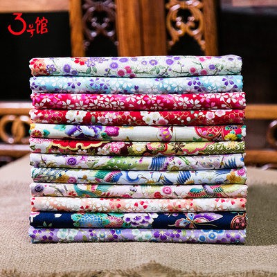 Vải dập nóng phong cách Nhật Bản vải in hoa Cotton tự làm Trung Quốc Phong cách Trung Quốc vải cotton