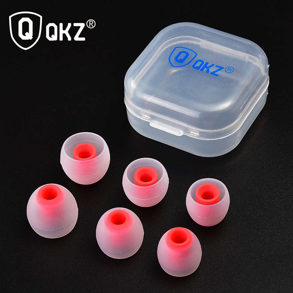 Bộ 3 Cặp Nút Bọc Tai Nghe Bằng silicone Qkz Size L / M / S