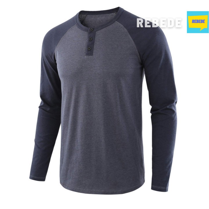 Áo thu nam tay dài phối màu mặc thu đông - thời trang nam 2020 | BigBuy360 - bigbuy360.vn