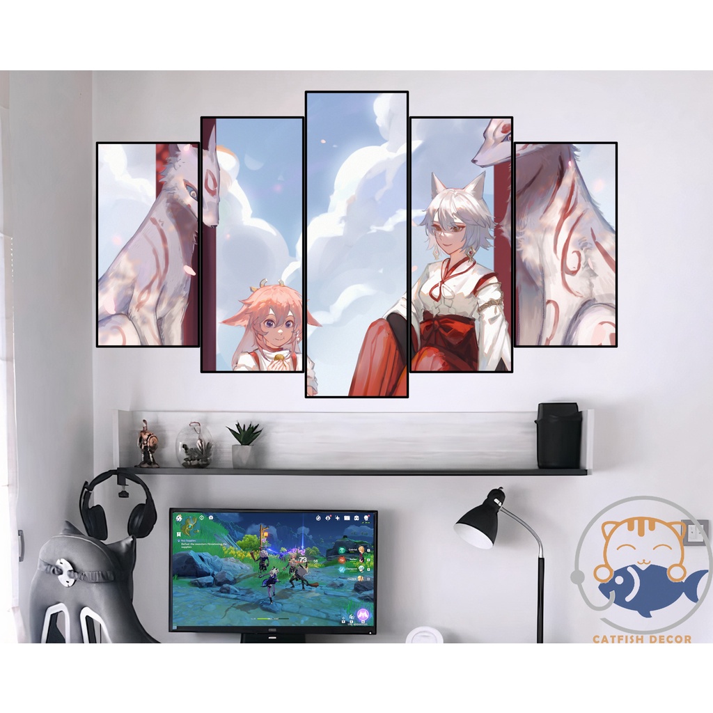 TRANH DÁN TƯỜNG decor tranh trí phòng GENSHIN IMPACT - Bộ 11