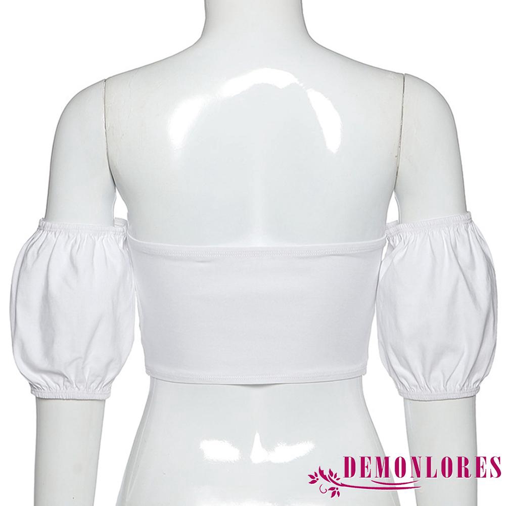 Áo Nữ Trễ Vai Tay Phồng Thời Trang