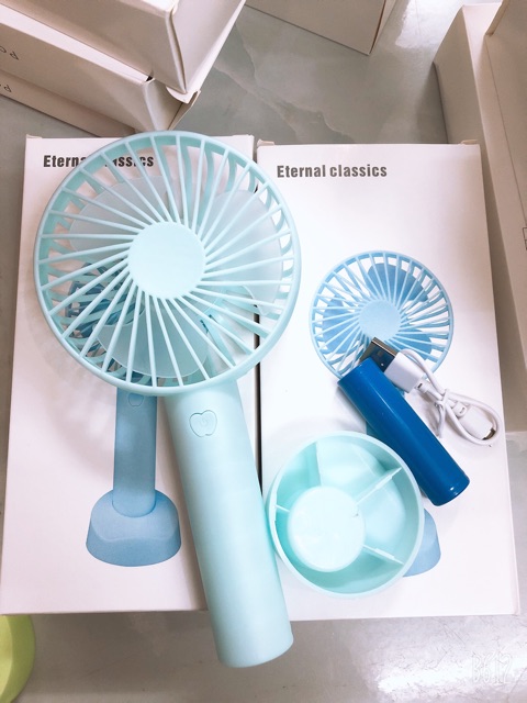 Quạt mini cầm tay tích điện tặng sạc kèm pin MS252 | BigBuy360 - bigbuy360.vn