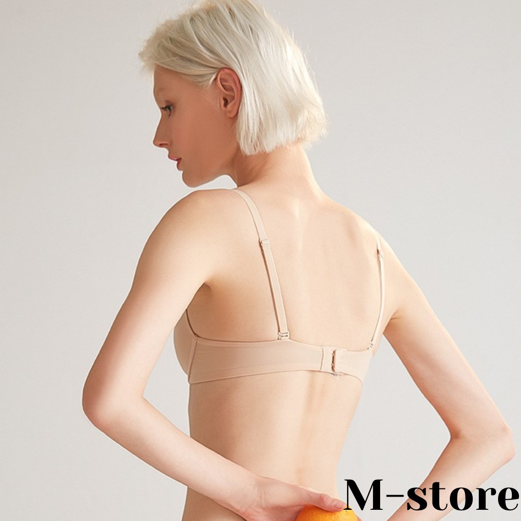 Áo Lót Đúc Su Lụa Đệm Mỏng, Không Gọng Chống Lộ Viền BR06_ M-store | BigBuy360 - bigbuy360.vn