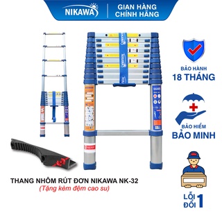 Thang nhôm rút đơn Nikawa NK-32