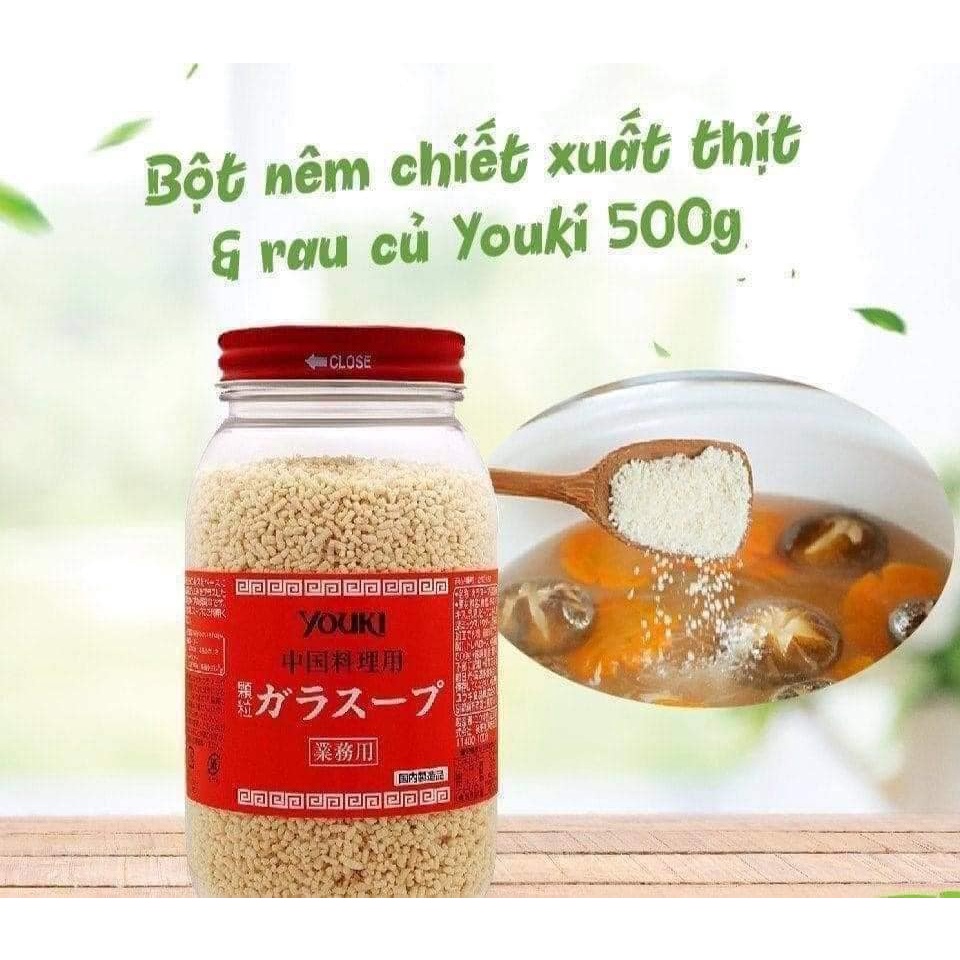 Hạt Nêm Youki Nhật Bản 500G Không Chất Bảo Quản Không Chất Tạo Màu Bổ Sung I Ốt An Toàn Cho Bé Và Gia Đình