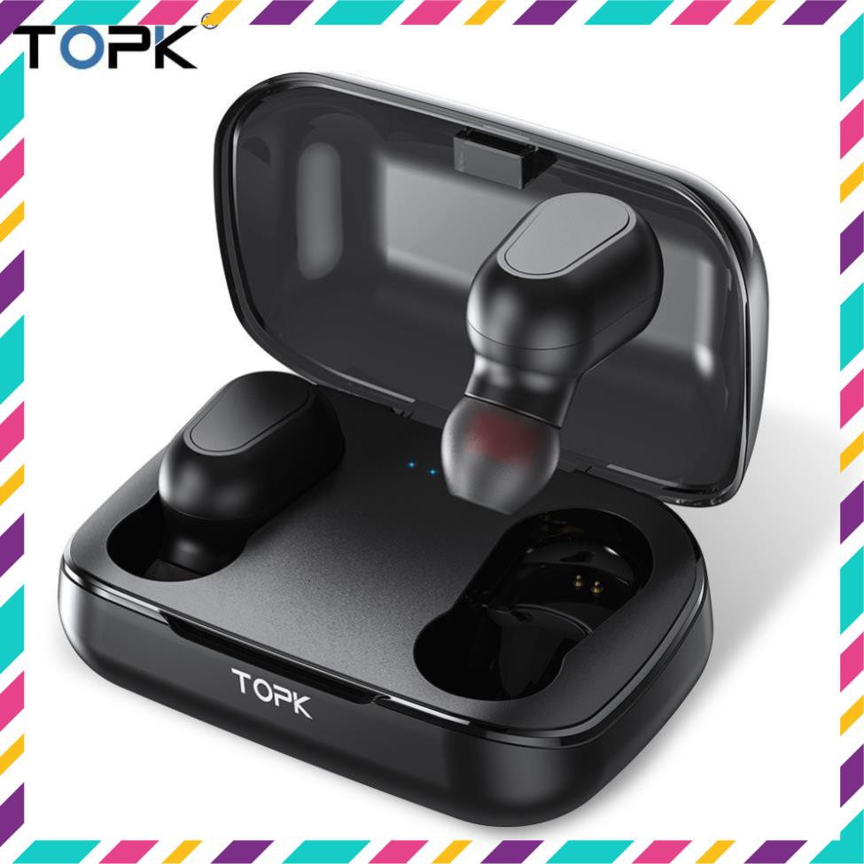 Tai nghe không dây TOPK F22 kết nối bluetooth kiểu dáng nhét tai nhỏ gọn