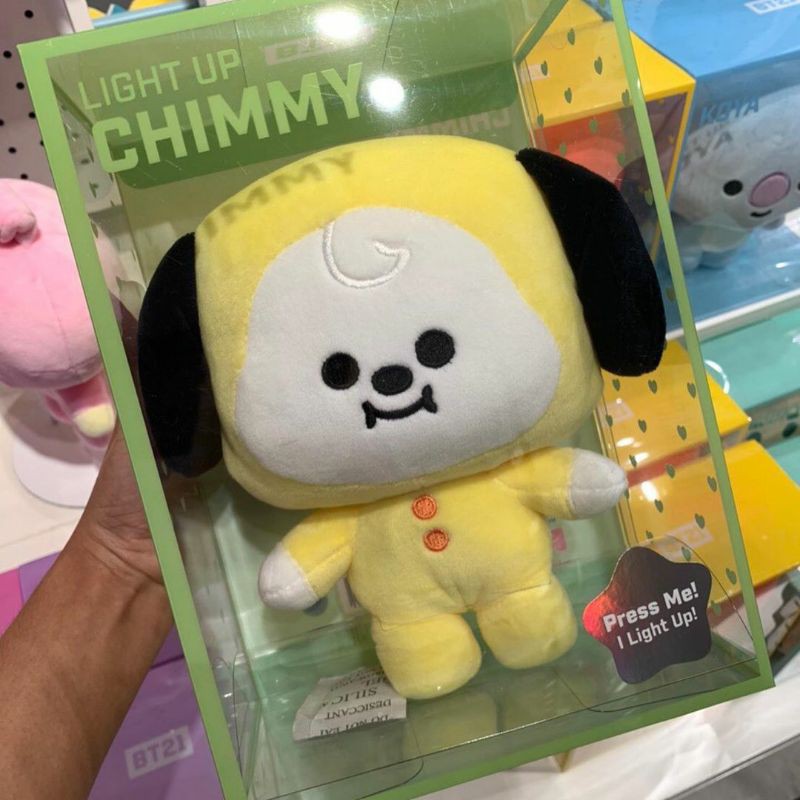 Standing doll BT21 - phiên bản phát sáng hai má hồng