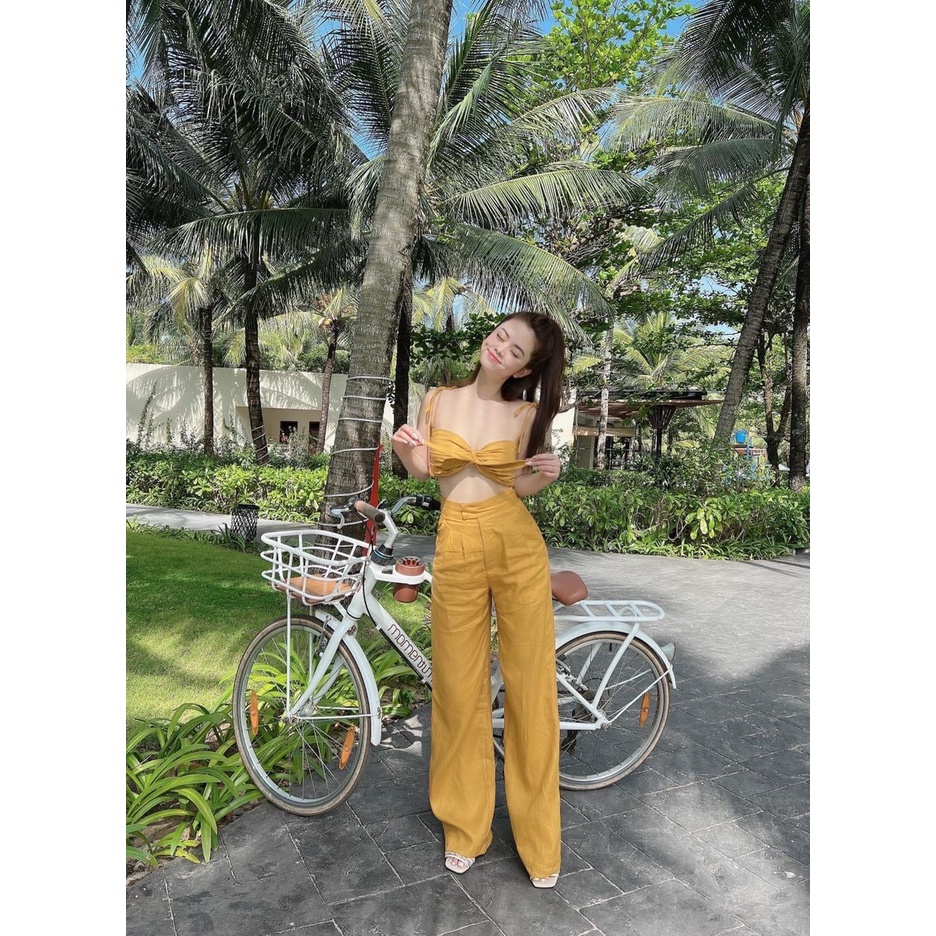 [Sét] Sét  2 món vàng đi biển đi dạo L1 - Maxi Ngọc lan