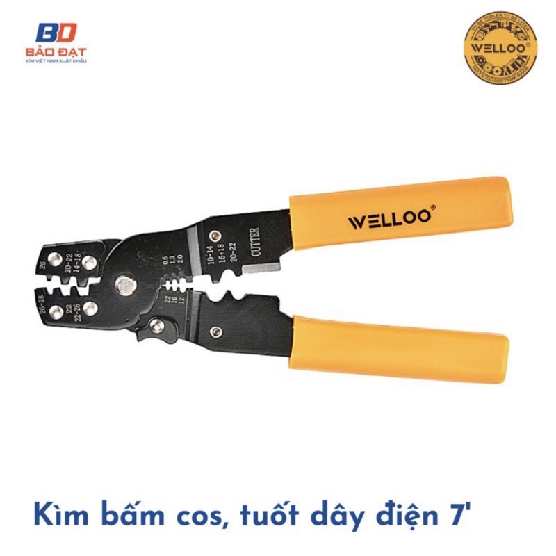 KÌM BẤM CỐT ĐA NĂNG 7’ chính hãng WELLOO
