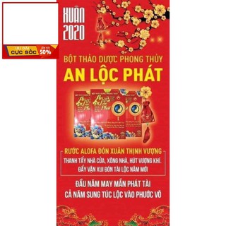5 GÓI BỘT THẢO DƯỢC PHONG THỦY HÚT TÀI LỘC ALOFA