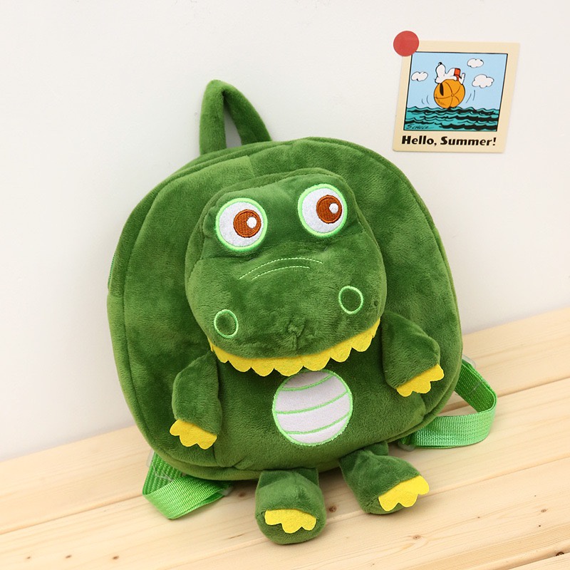 Balo thú bông hình con khủng long đáng yêu cho bé trai bé gái mẫu giáo mầm non nhà trẻ
