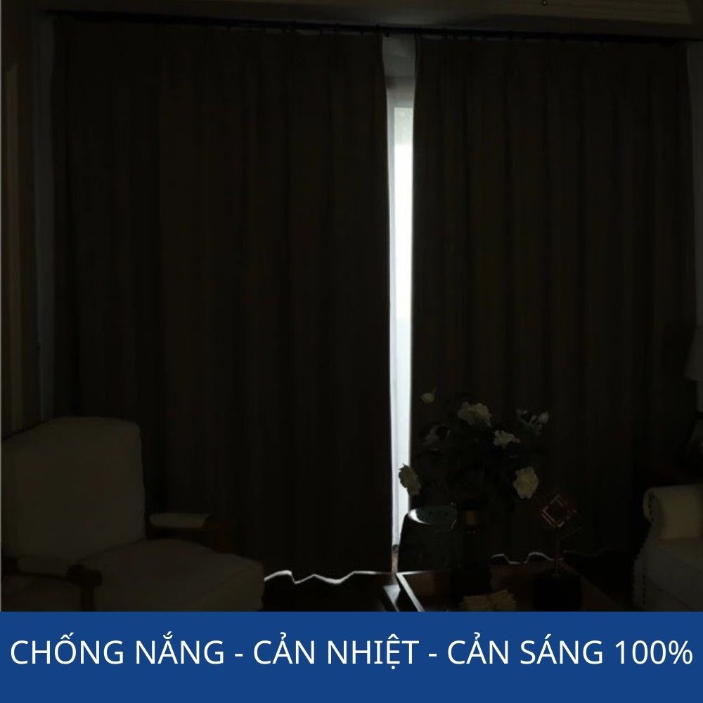 Rèm vải tráng cao su non, chống nắng 100%, chống nước tránh ẩm mốc