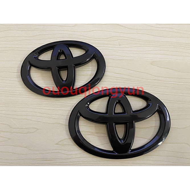 Không Tháo Rời Logo Xe Toyota Đen Rav4 Altis VIOS WISH Camry YARIS Sienta Vô Lăng Logo Trung Quốc Lưới Xe Phía Trước Logo Phía Sau