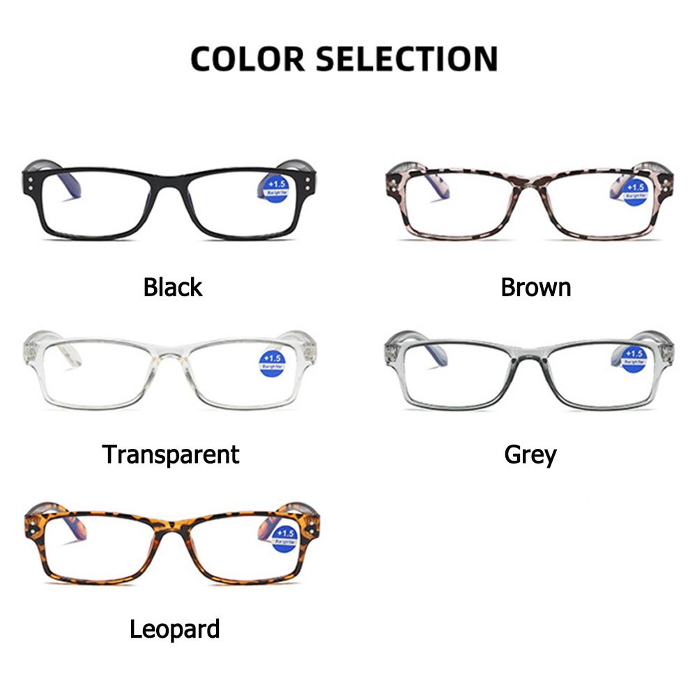 Mắt kính đọc sách chống tia UV siêu nhẹ trong suốt nhiều màu thời trang cho nam và nữ