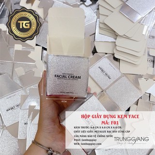 Hộp giấy face bạc F01