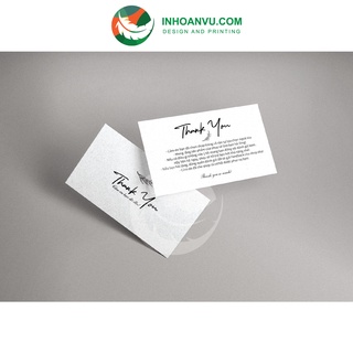Card cám ơn, Phiếu cám ơn cho khách hàng - MS: 013