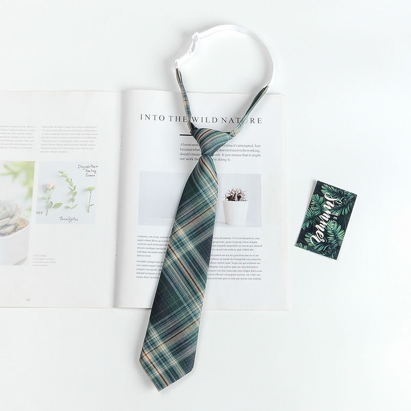 Cà Vạt Đồng Phục Học Sinh Nhật Bản Kẻ Sọc Ca Rô Xinh Xắn