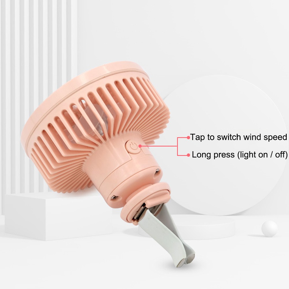 Quạt Mini Gắn Điều Hòa Xe Hơi Có Đèn Led