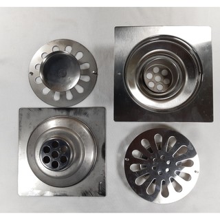 Phiểu thoát sàn inox sus 304 đúc - Chống hôi - 150x150mm