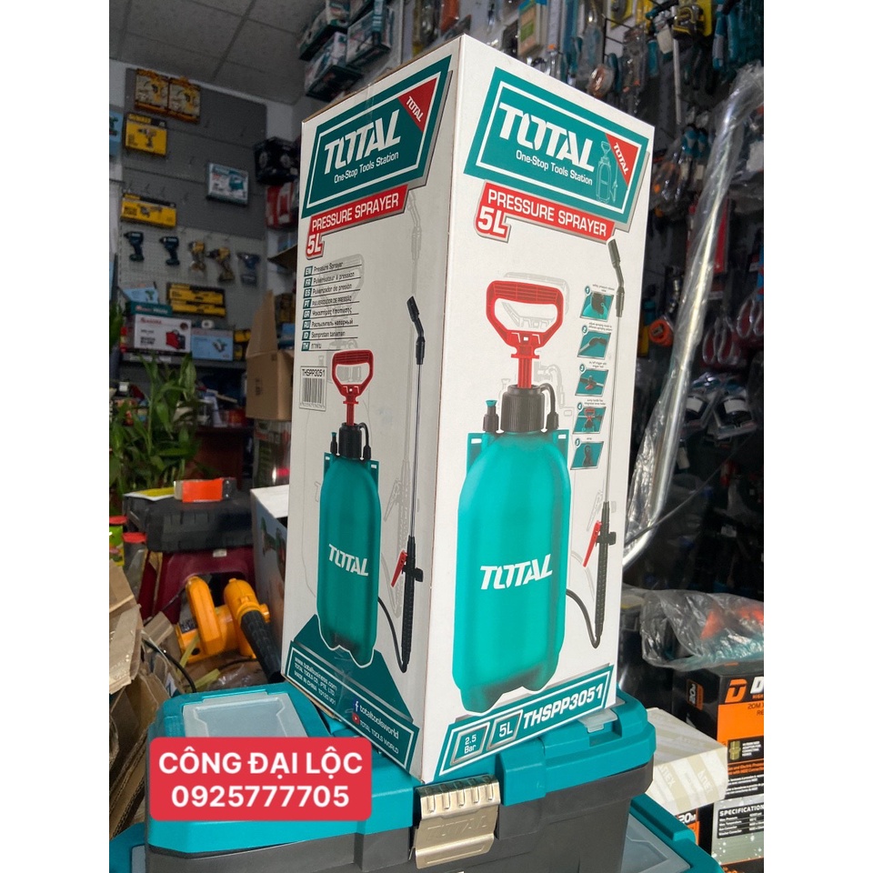 Bình xịt thuốc , tưới cây 5 Lít TOTAL