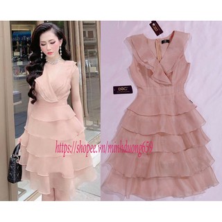 Váy voan tơ dự tiệc, công sở nhiều tầng [VIDEO THẬT SẢN PHẨM SHOP TỰ QUAY] size S,M,L [FREE SHIP] [Đầm dự tiệc] V1031