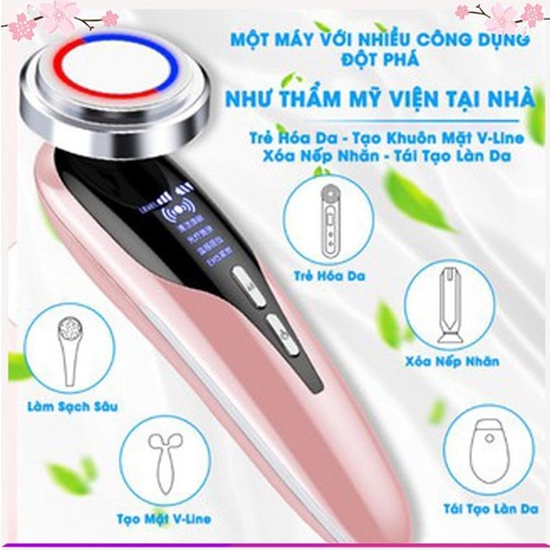 Máy đẩy tinh chất, massage, chăm sóc da mặt toàn diện tiện lợi [ Beauty instrument ]