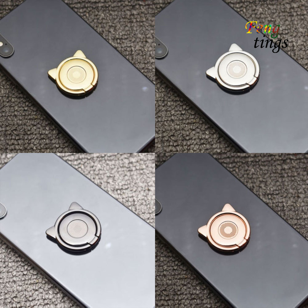 Vòng Khuyên Đỡ Điện Thoại Hình Tai Mèo Đáng Yêu