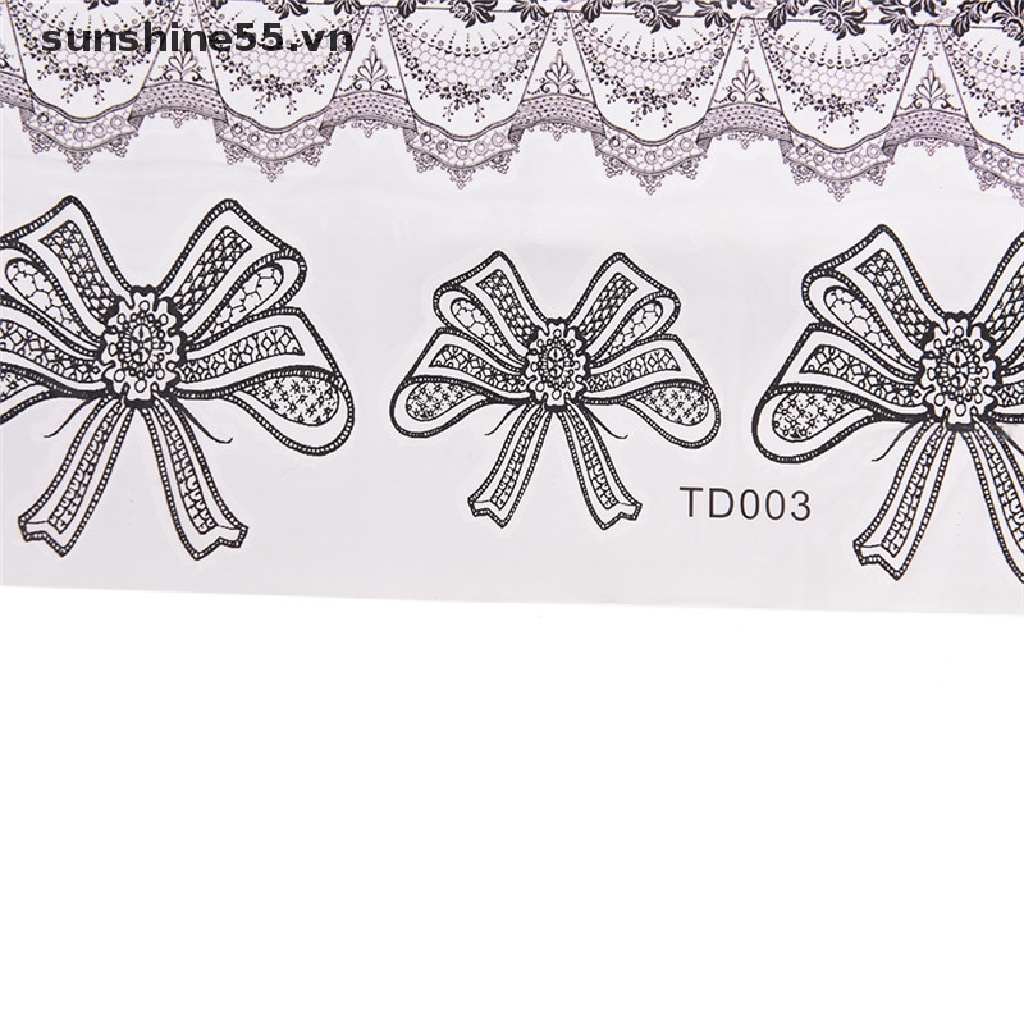 Hình Xăm Dán Tạm Thời Họa Tiết Ren Chống Nước