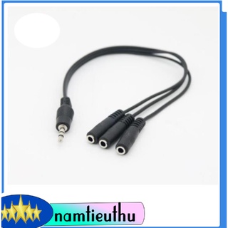 Cáp chia 3 cổng audio 3.5mm loại tốt