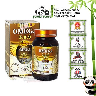Viên uống dầu cá bổ mắt Omega 3.6.9 Fish Oil Vạn Tam giúp bổ sung vitamin A và axit béo giúp sáng mắt giảm khô mỏ thumbnail