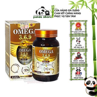 Viên uống dầu cá bổ mắt Omega 3.6.9 Fish Oil Vạn Tam giúp bổ sung vitamin A và axit béo giúp sáng mắt giảm khô mỏi mắt