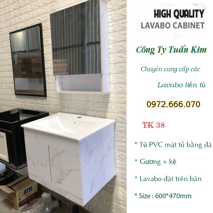 Lavabo liền tủ TK38