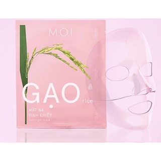 Combo 2 miếng mặt nạ gạo trong suốt m.o.i rice hydrogel masks hồ ngọc hà