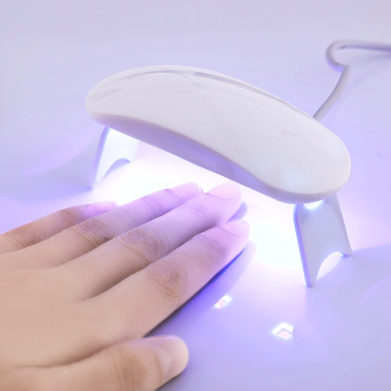 Đèn hong khô sơn móng tay mini 3 bóng led gel 6W