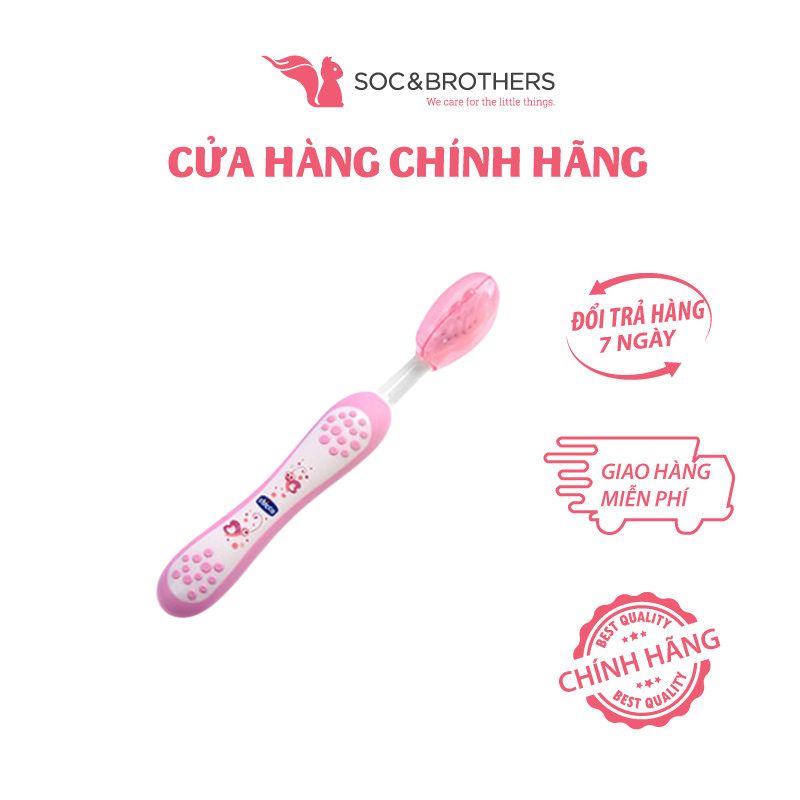 CHICCO Bàn chải đánh răng bướm hoa