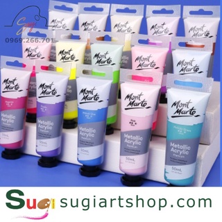 Màu acrylic metallic và acrylic fluoro mont marte 50ml